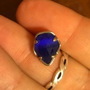 Kendra Scott cobalt and silver charm